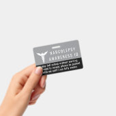 Narcolepsie bewustzijn ID geduld pvc badge (Handheld)