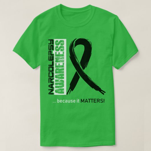 Narcolepsie bewustzijn omdat het ertoe doet in dez t-shirt (Design voorkant)