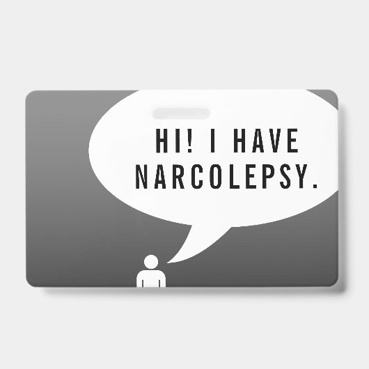 NARCOLEPSIE comic speech bubble Badge (Voorzijde)