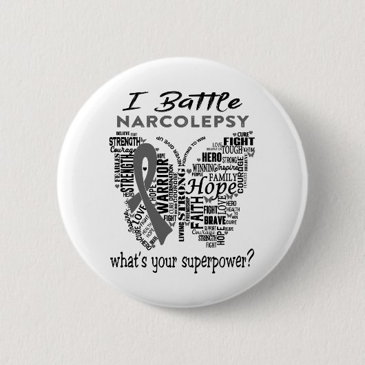 Narcolepsy Awareness Month Ribbon Gifts Ronde Button 5,7 Cm (Voorkant)