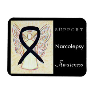 Narcolepsy Awareness Ribbon Angel Custom Magnet Magneet