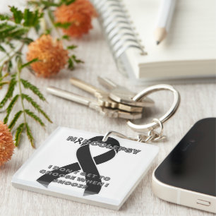 Narcolepsy Awareness Ribbon Sleutelhanger