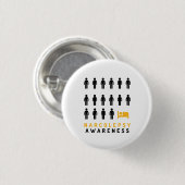 Narcolepsy Awareness White Pin Badge Ronde Button 3,2 Cm (Voorkant /achterkant)