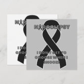 narcolepsy narcolepsy awareness ribbon Flat Card (Voorkant / Achterkant)