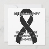 narcolepsy narcolepsy awareness ribbon Flat Card (Achterkant)