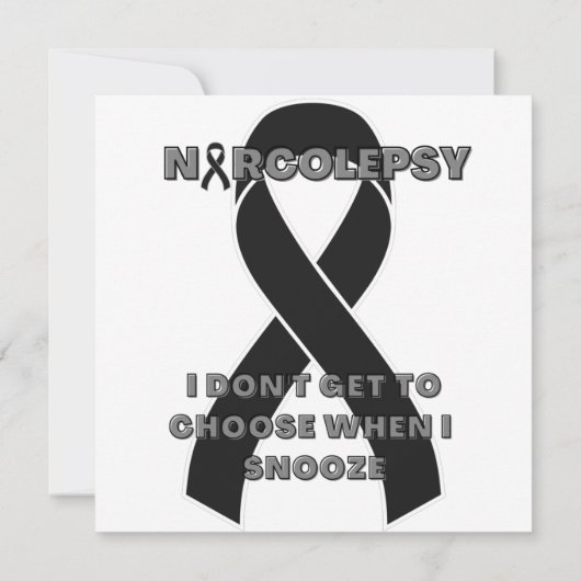 narcolepsy narcolepsy awareness ribbon Flat Card (Achterkant)