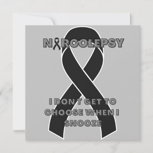 narcolepsy narcolepsy awareness ribbon Flat Card (Voorkant)