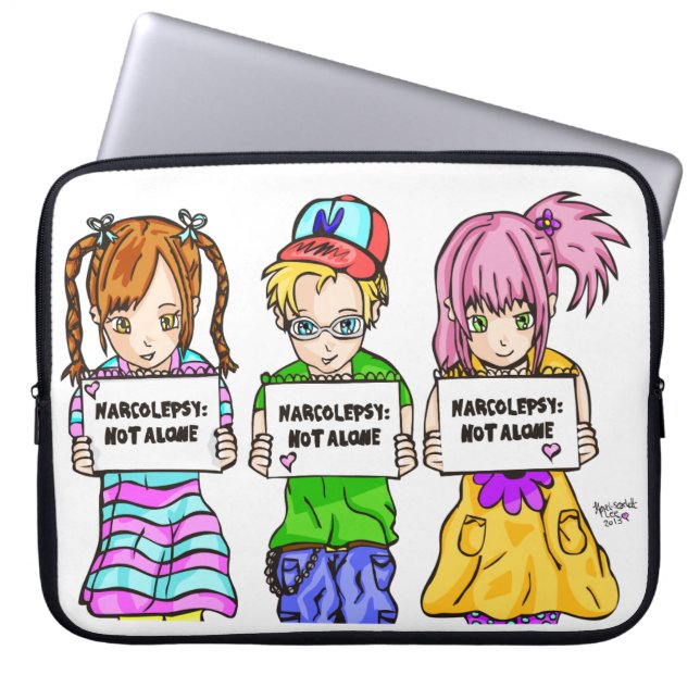 NARCOLEPSY: NIET ALONE™ Fun-laptop Hoesje Laptop Sleeve (Voorkant)