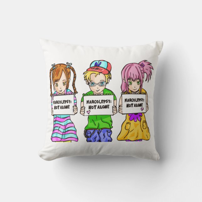 NARCOLEPSY: NIET ALONE™ Fun Pillow Kussen (Voorkant)