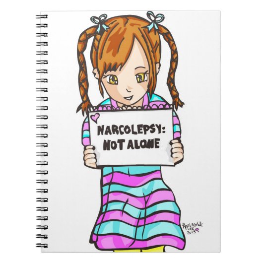 NARCOLEPSY: NIET ALONE™-laptop Notitieboek (Voorkant)