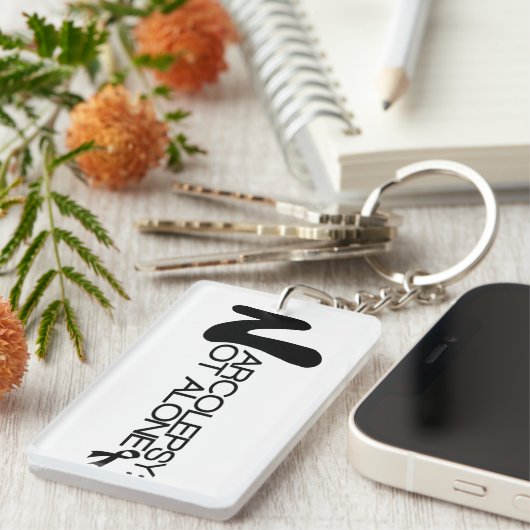 NARCOLEPSY: NIET ALONE™ Sleutelhanger (Voorkant Rechts)