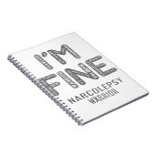Narcolepsy Warrior - IK BEN FINE Notitieboek (Rechterzijde)