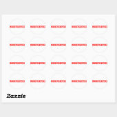 Narcoleptic Stamp Ronde Sticker (Vel)