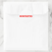 Narcoleptic Stamp Ronde Sticker (Tas)