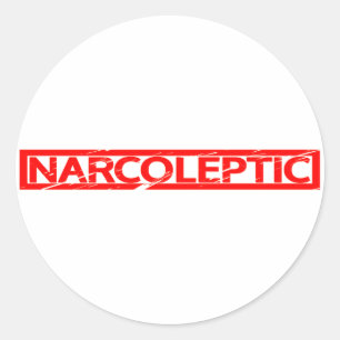 Narcoleptic Stamp Ronde Sticker