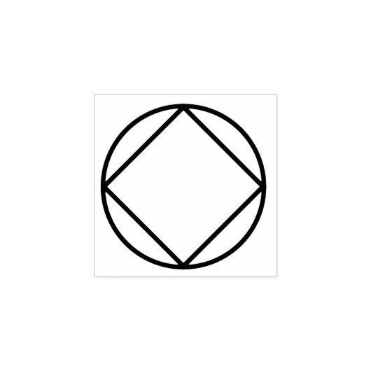 Narcotica Anoniem NA Symbool Logo Rubberstempel (Afrduk)