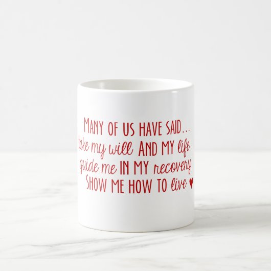 Narcotica Anonymous 3rd Step Prayer Morphing Mok (Center)