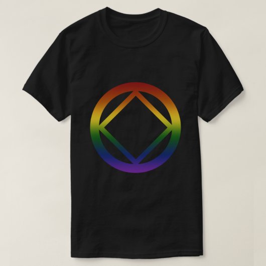 Narcotica Anonymous Rainbow Pride Symbol Classic T T-shirt (Design voorkant)