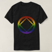 Narcotica Anonymous Rainbow Pride Symbol Classic T T-shirt (Design voorkant)