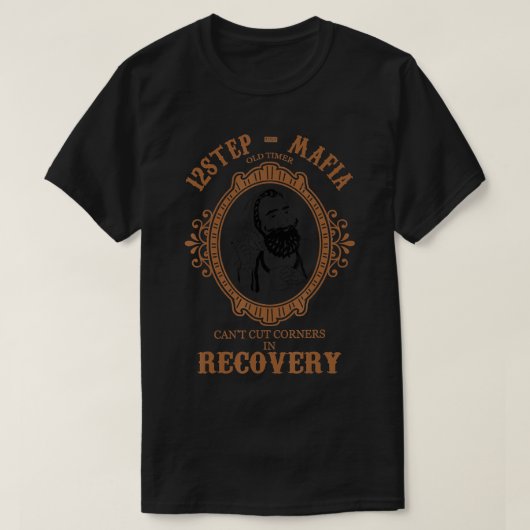 Narcotica Anonymous Shirten 12 Stap maffia obriety T-shirt (Design voorkant)
