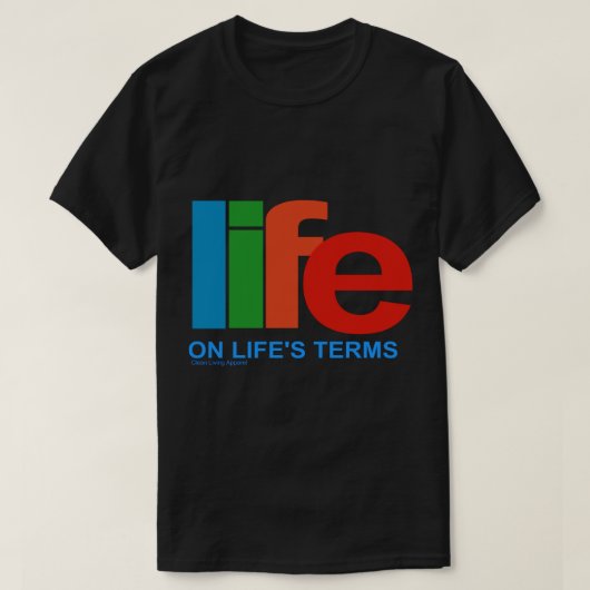 Narcotics Anonymous Life On Life&x27;s Terms 80s 9 T-shirt (Design voorkant)