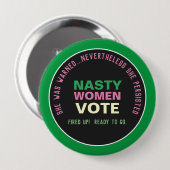 NARE VROUWEN STEMMEN 2024 Campaign Button (Pink Gr (Voorkant /achterkant)