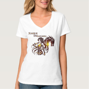 Naree Draak Vrouwen V-Shirt T-shirt