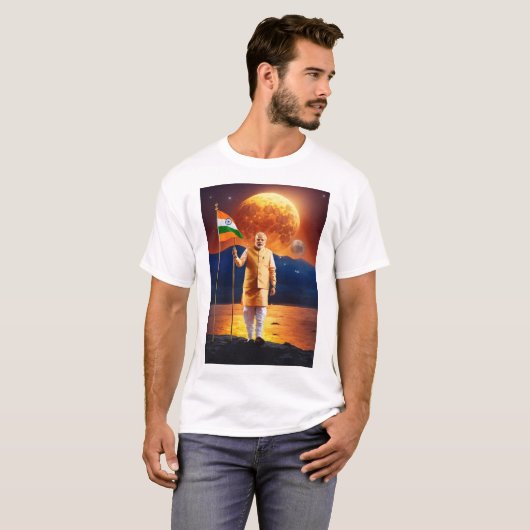 Narendra Modi - Toonrow T-Shirt van India" (Voorkant volledig)