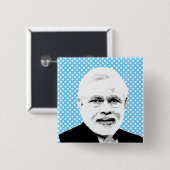 Narendra Modi Vierkante Button 5,1 Cm (Voorkant /achterkant)