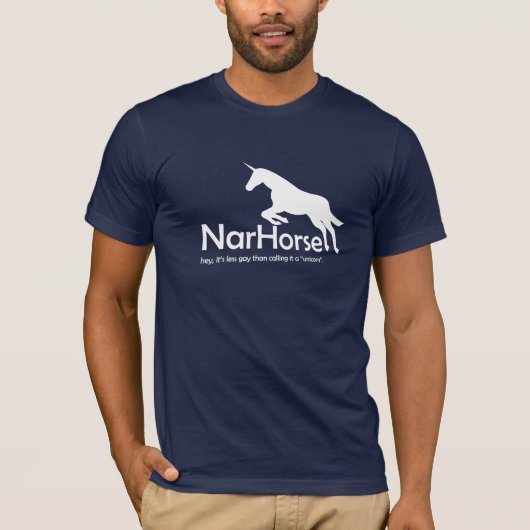 NarHorse (wit) T-shirt (Voorkant)