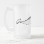 Narhwal Unicorn Zee Illustratie Whale Lover Gift Matglas Bierpul (Links)