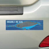 Narhwhals zijn echt bumpersticker (Op auto)