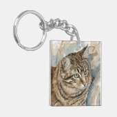 Nari- Een studie van mijn kat Sleutelhanger (Voorkant Links)
