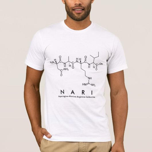 Nari peptide name shirt (Voorkant)