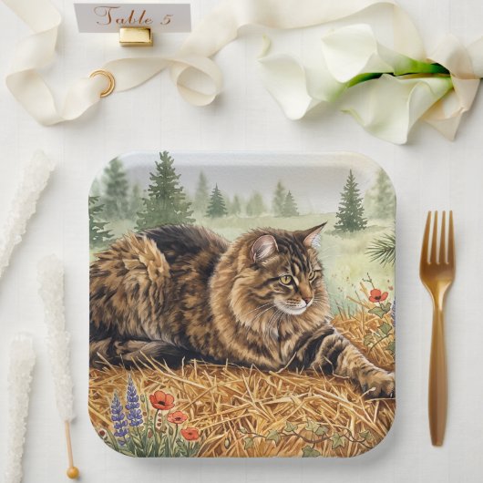 Nari van het bos papieren bordje (Huwelijk)