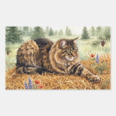 Nari van het bos rechthoekige sticker (Voorkant)