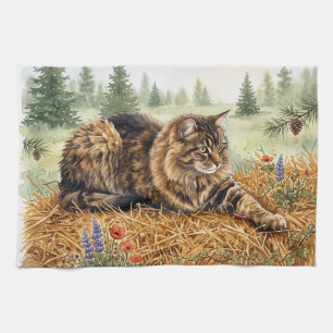 Nari van het bos theedoek