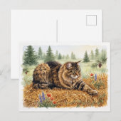 Nari van het bos uitnodiging briefkaart (Voorkant / Achterkant)