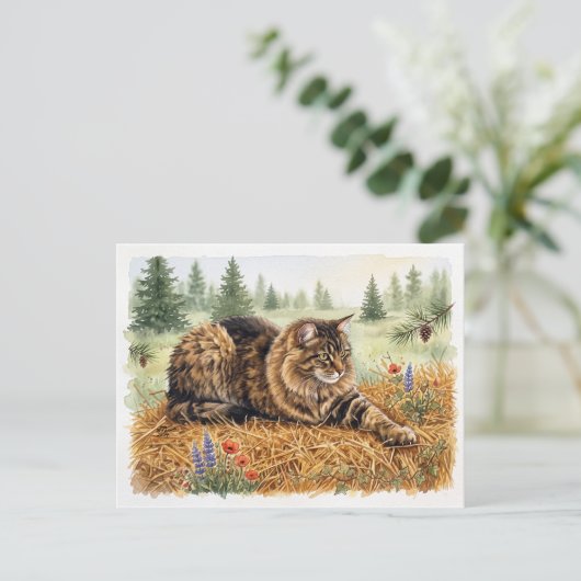 Nari van het bos uitnodiging briefkaart (Staand voorkant)