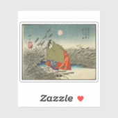 Narihira en Nijo geen Tsubone aan de Fuji Sticker (Vel)