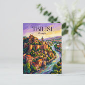Narikala Fortress Georgië Briefkaart (Staand voorkant)