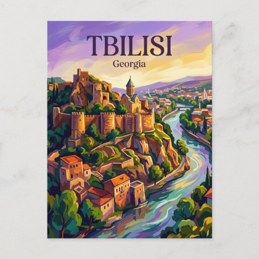 Narikala Fortress Georgië Briefkaart (Voorkant)