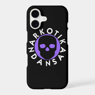 NARKOTIKA LIV Paars hoesje iPhone X zwart N3