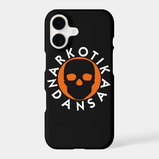 NARKOTIKA LIV Sinaasappel hoesje iPhone X zwart N3