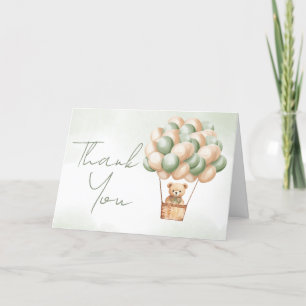 Narly Wachten Groene Hete Luchtballon Bedankkaart