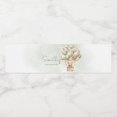 Narly Wachten Groene Hete Luchtballon Waterfles Etiket (Enkel label)