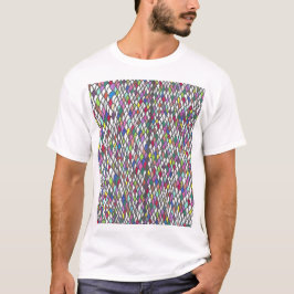Narmin | Kleurrijk Herhalend Handgetekend Patroon T-shirt