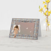 Narnia Angel lijst. Kaart (Gele Bloem)