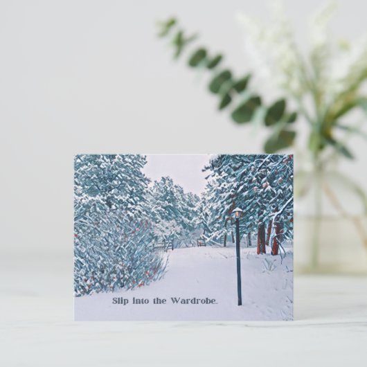 Narnia geïnspireerde Post Kaart (Staand voorkant)