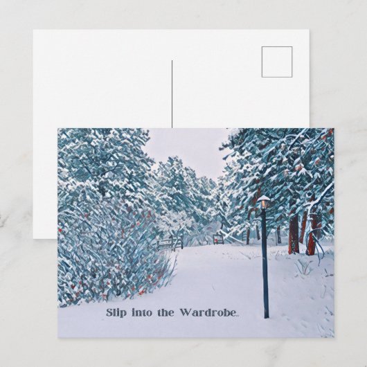 Narnia geïnspireerde Post Kaart (Voorkant / Achterkant)